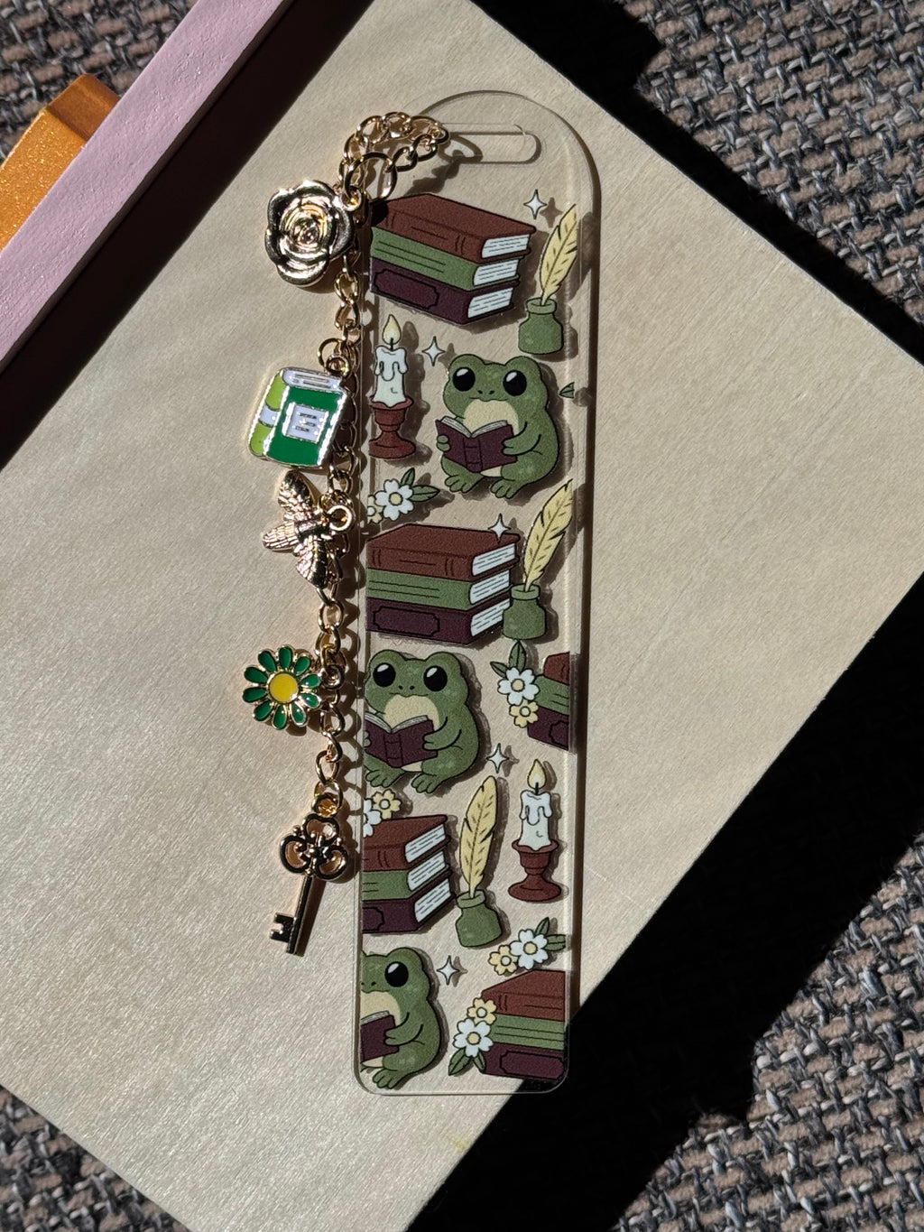 Frogs & Books Bookmark