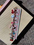 Striped Cherry Stamp Bookmark