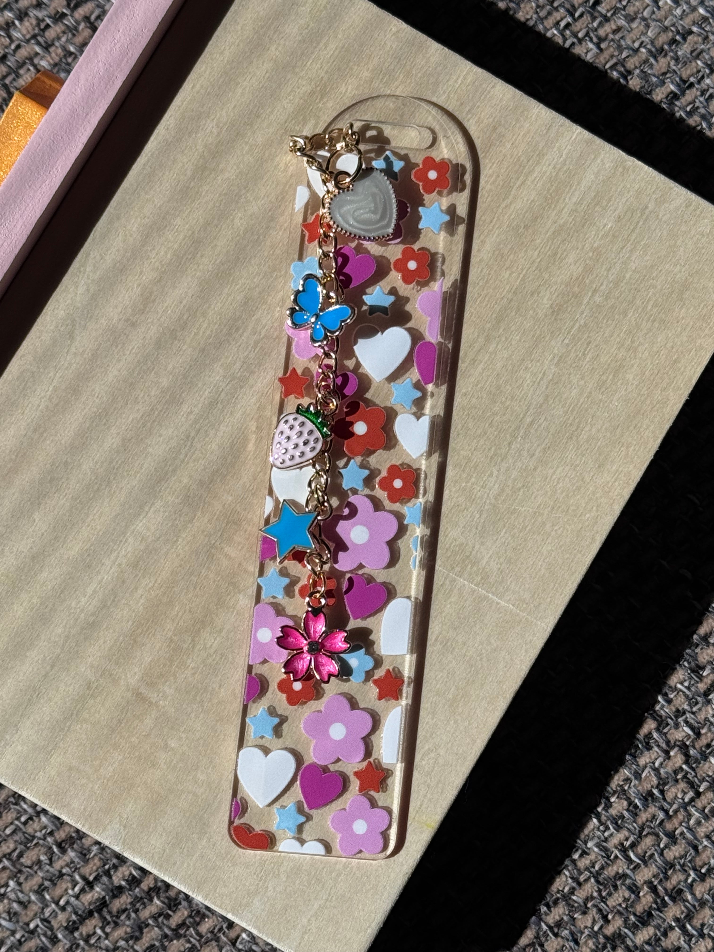 Hearts & Flowers Bookmark