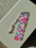 Checkered Floral Bookmark