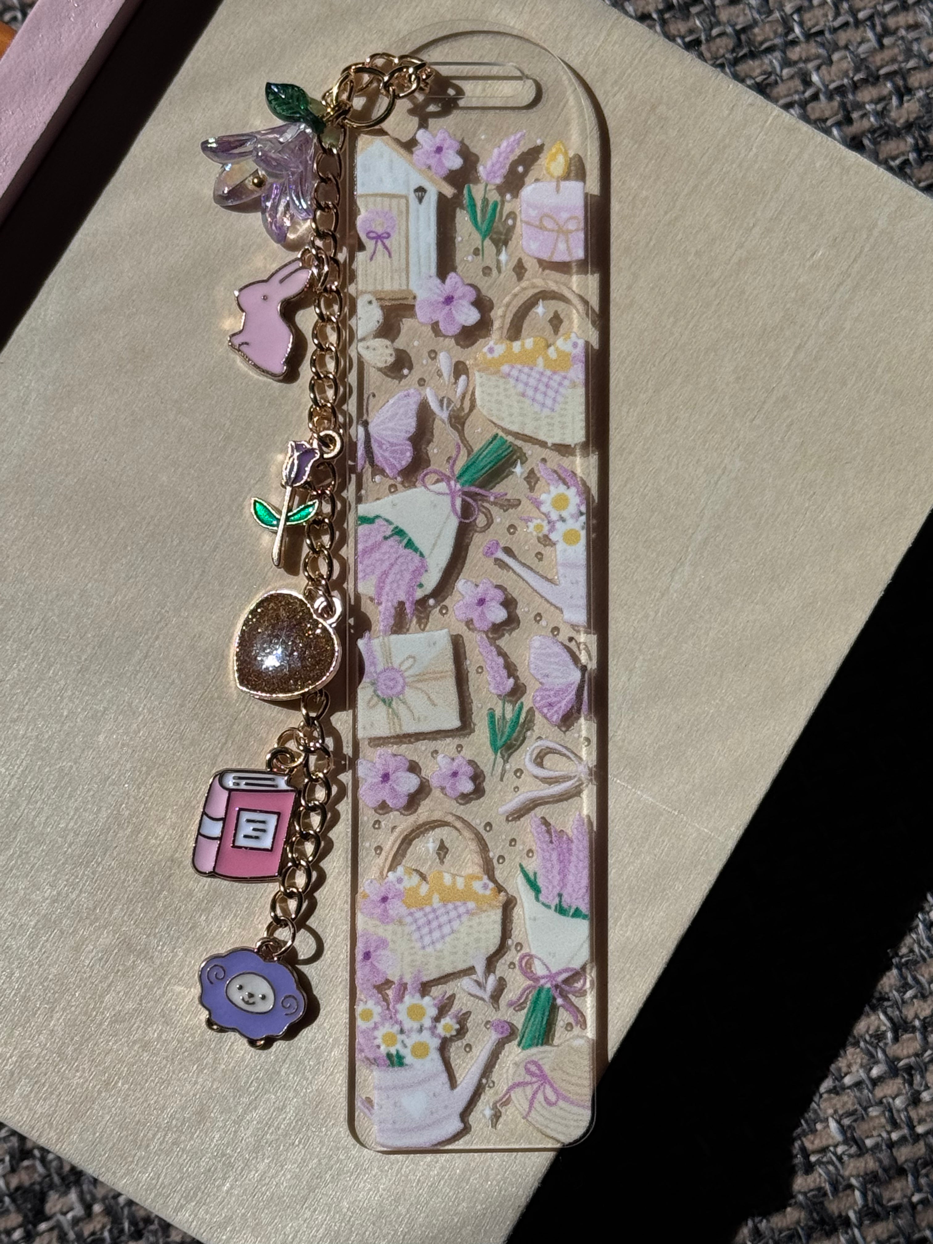 Purple Garden Bookmark
