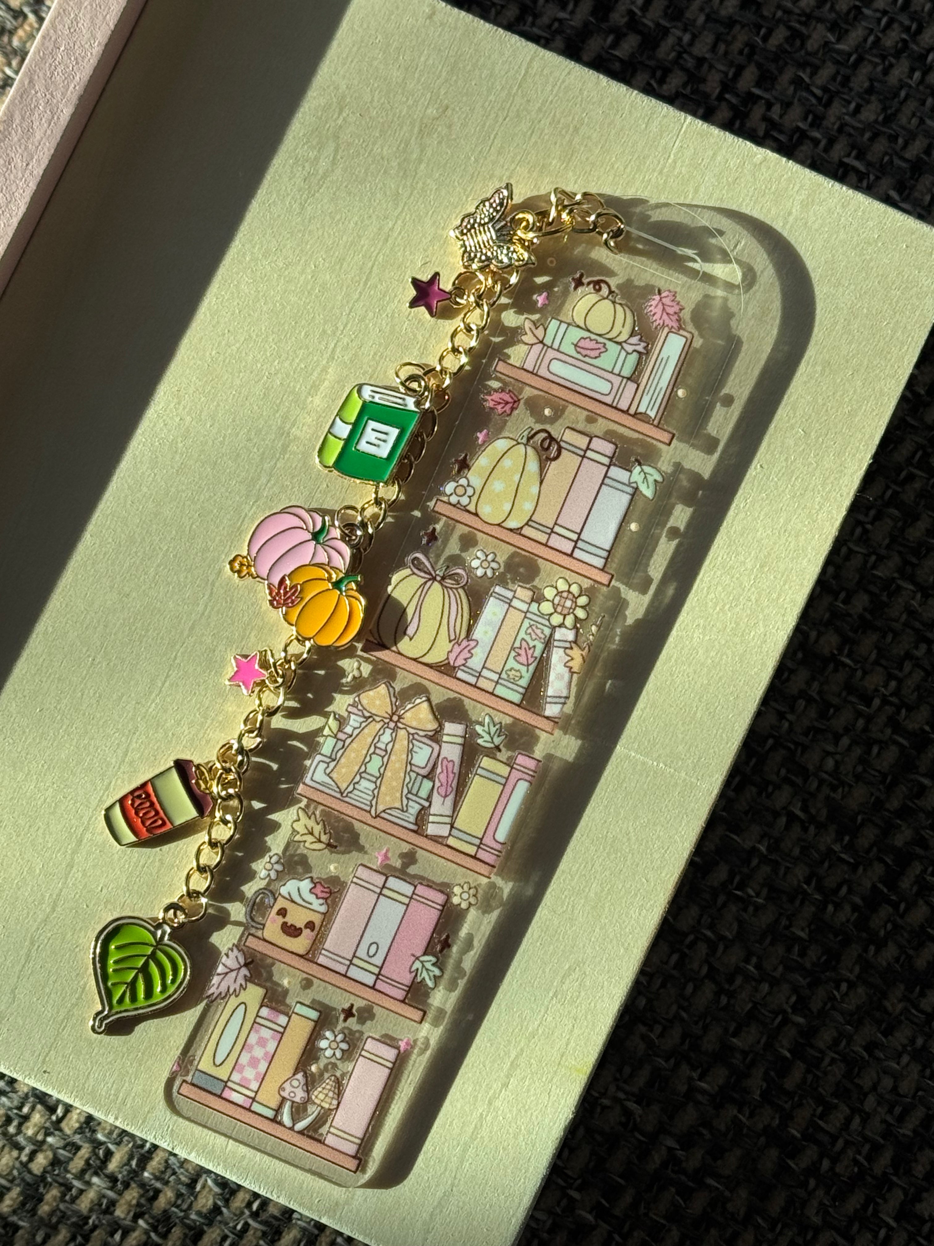 Pumpkin Bookcase Bookmark