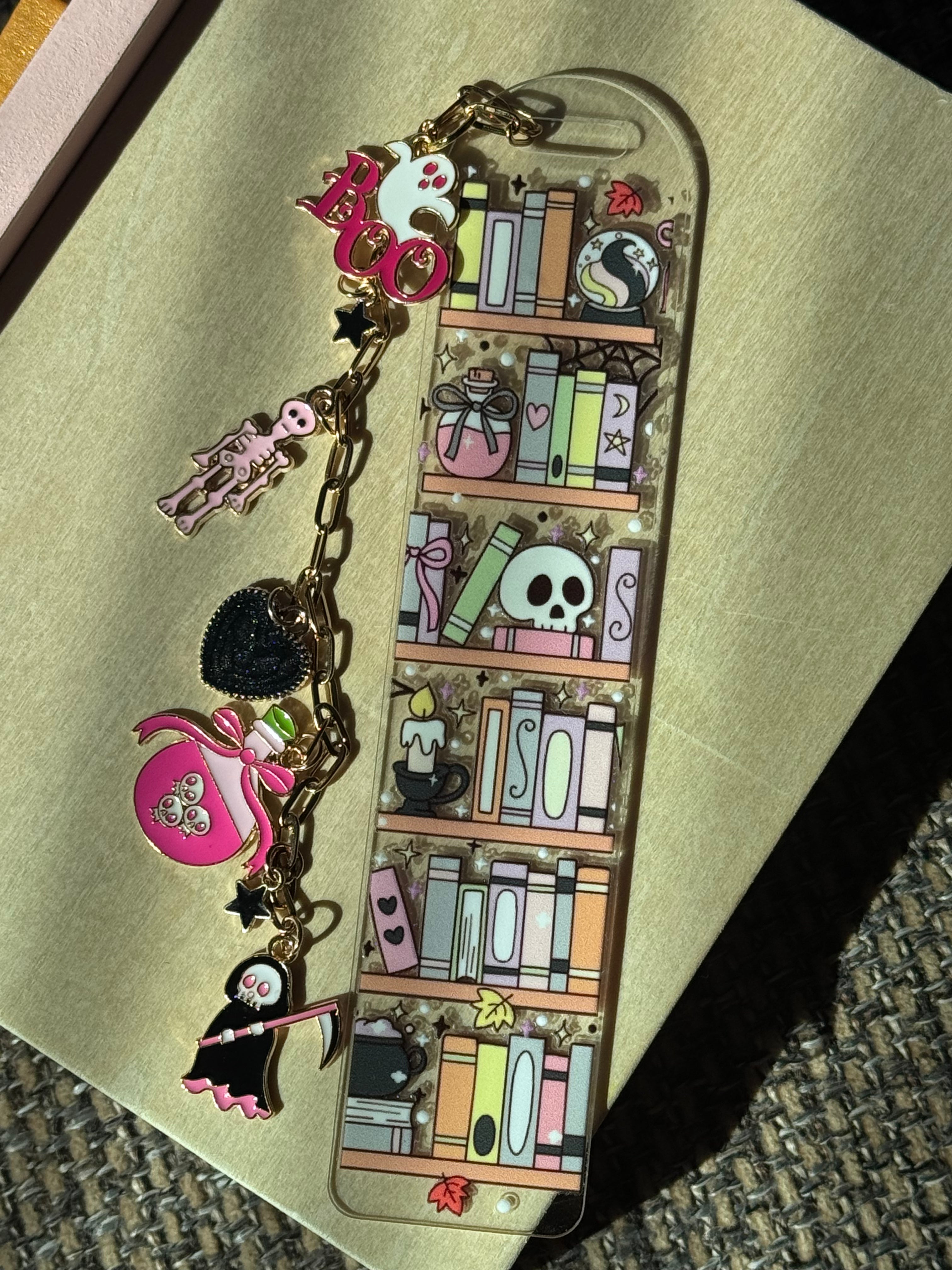 Spooky Bookcase Bookmark