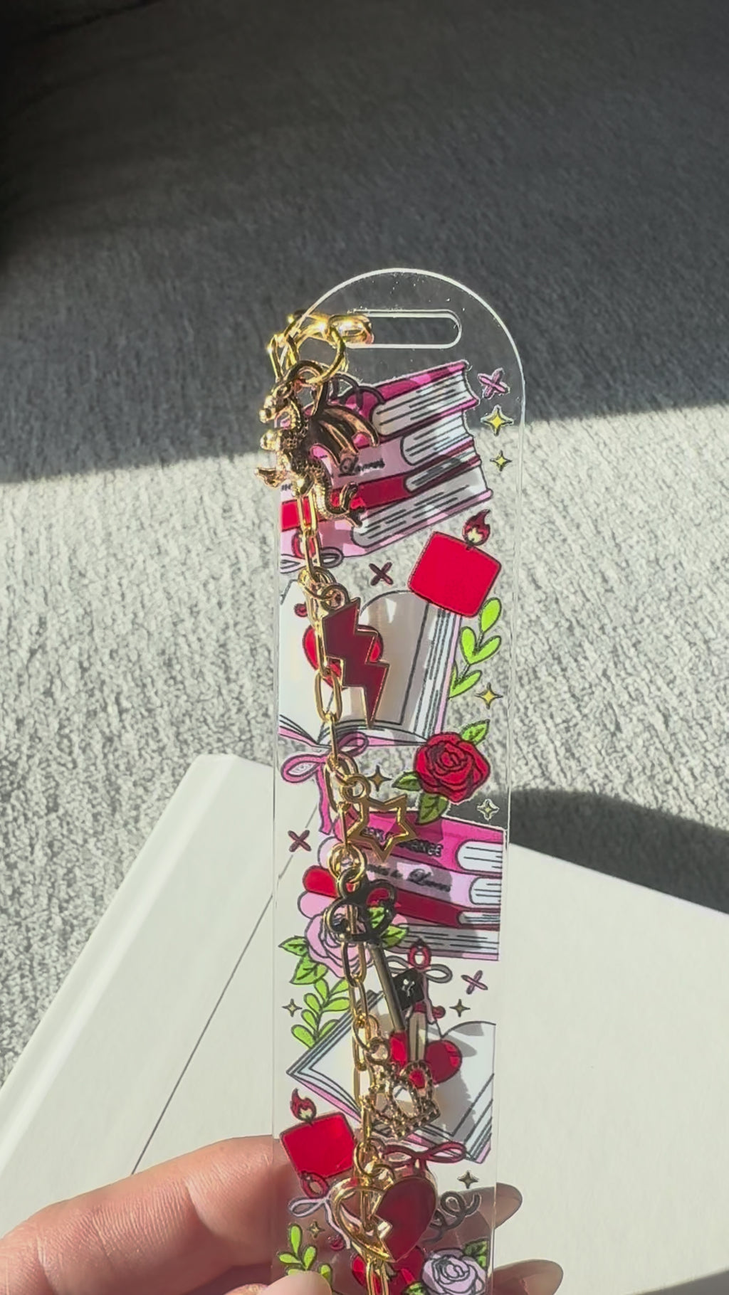 Dark Romance Dragon Bookmark