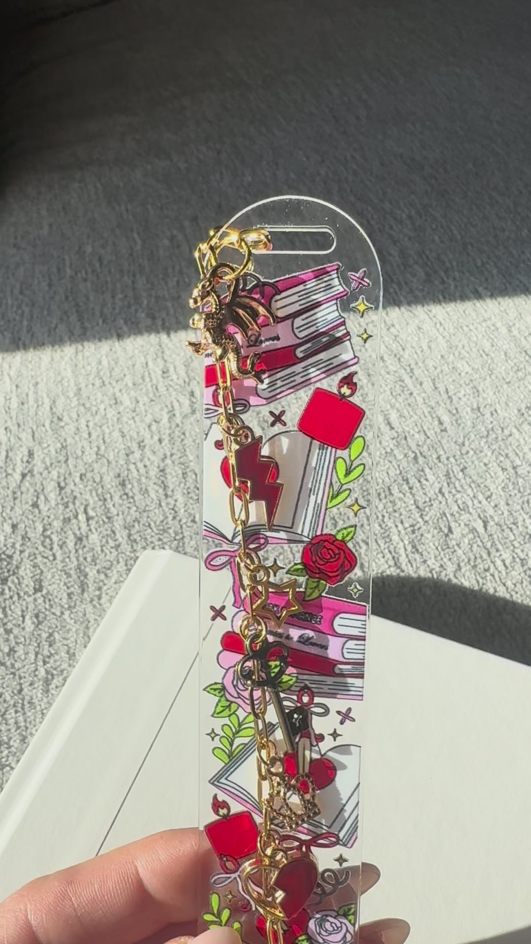 Dark Romance Dragon Bookmark