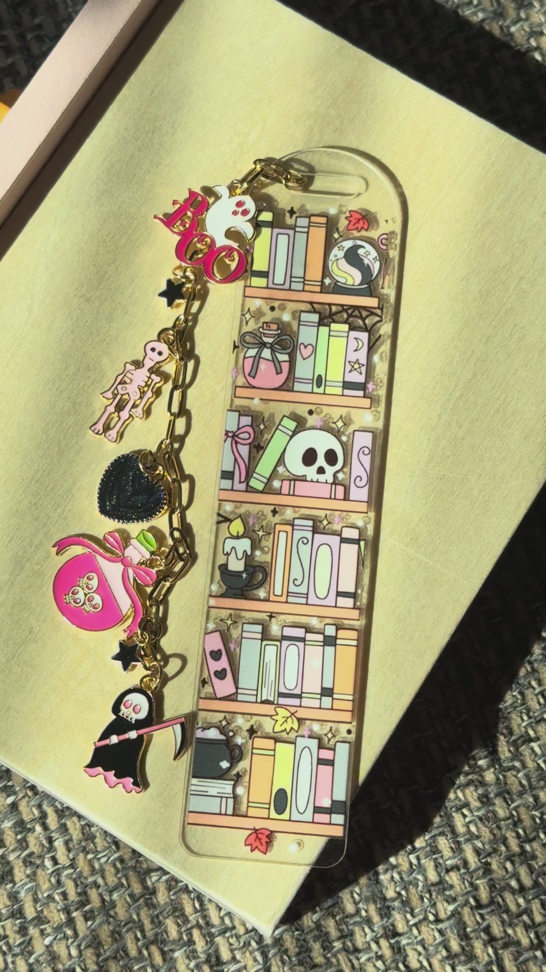 Spooky Bookcase Bookmark