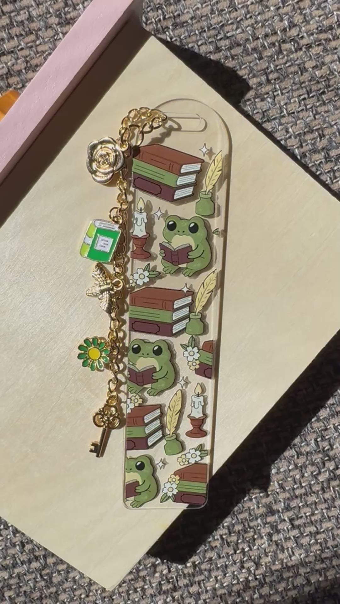 Frogs & Books Bookmark