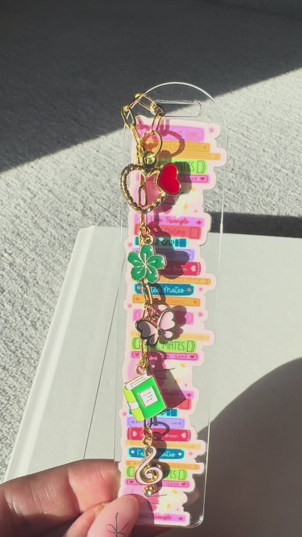 Stacked Books Bookmark