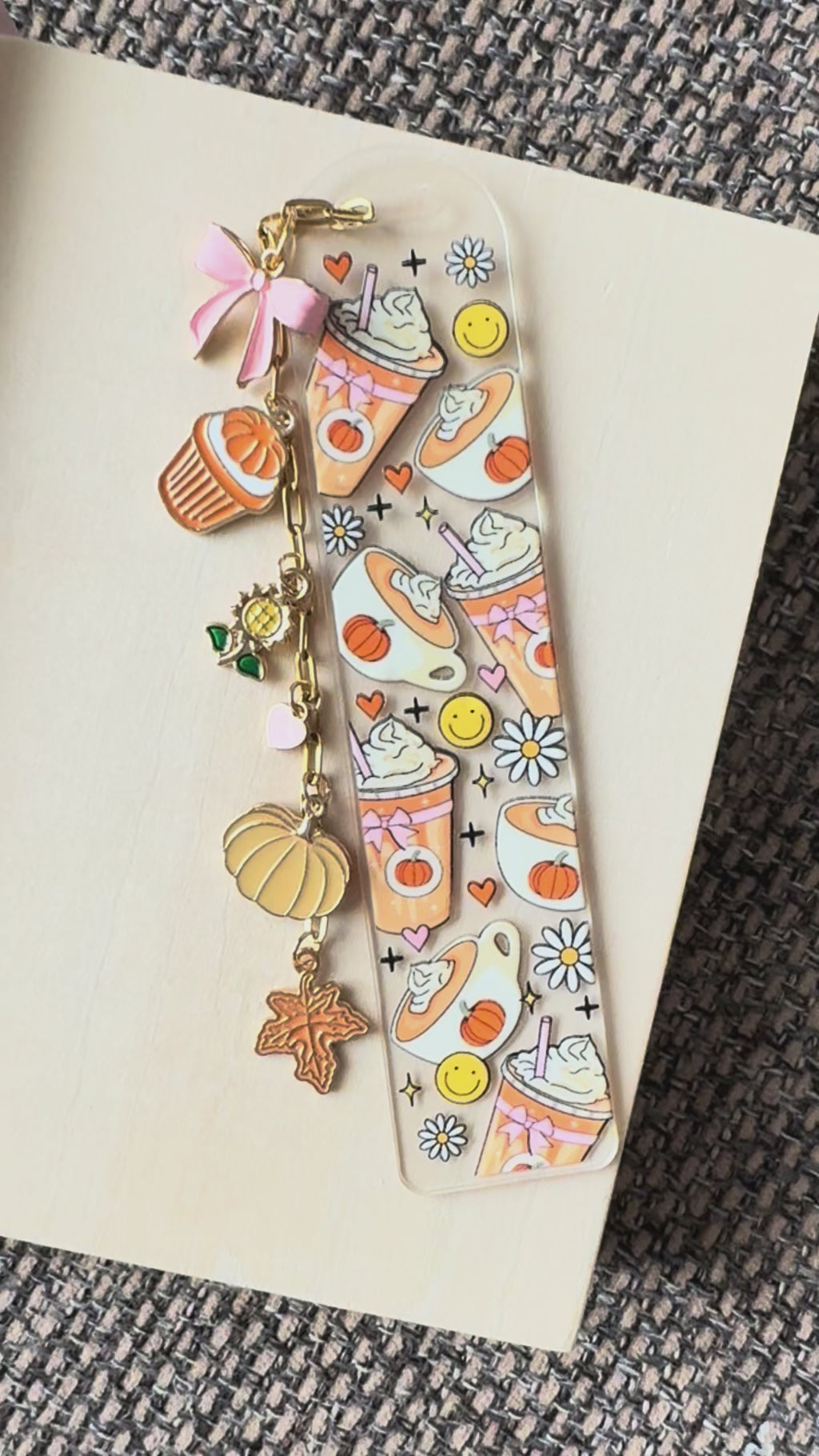 Pumpkin Spice Bookmark